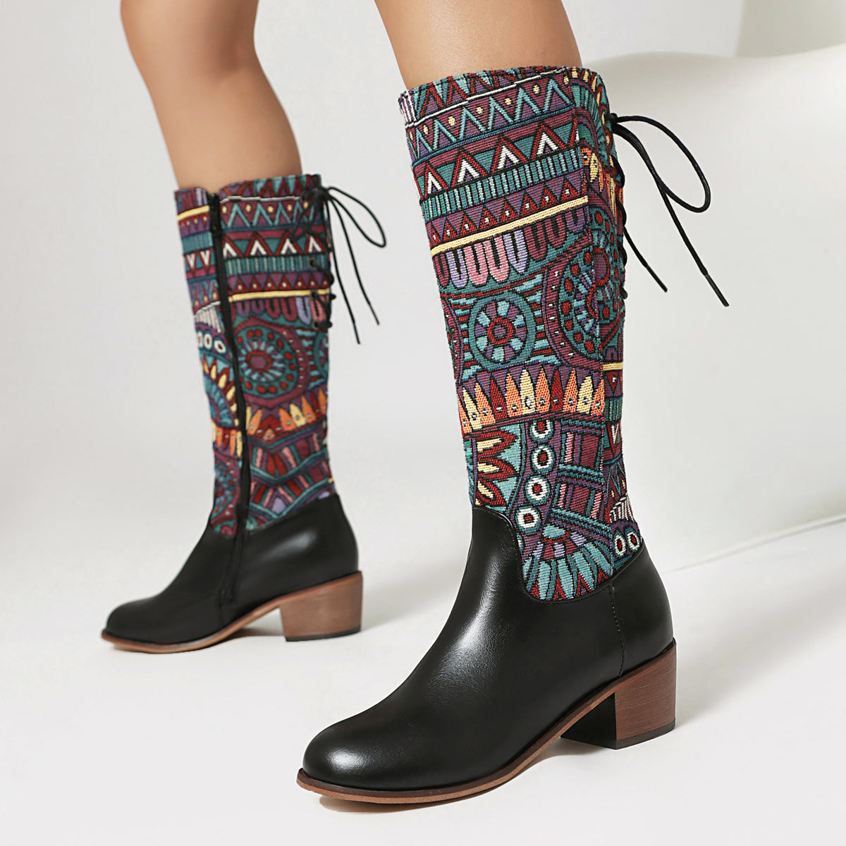 High-jacquard Ethnic-Estilo Ribbon, YunnanMyanmar-inspired Botas - foto 3
