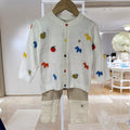 Nuevo Springautumn Colorful Pequeño Tejido Sweater para Baby Niña