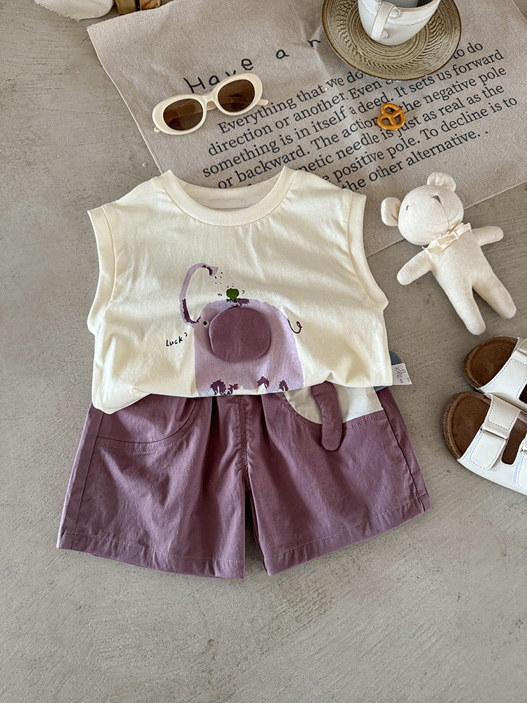 Niño' Chaleco Top y Shorts Conjunto - foto 4
