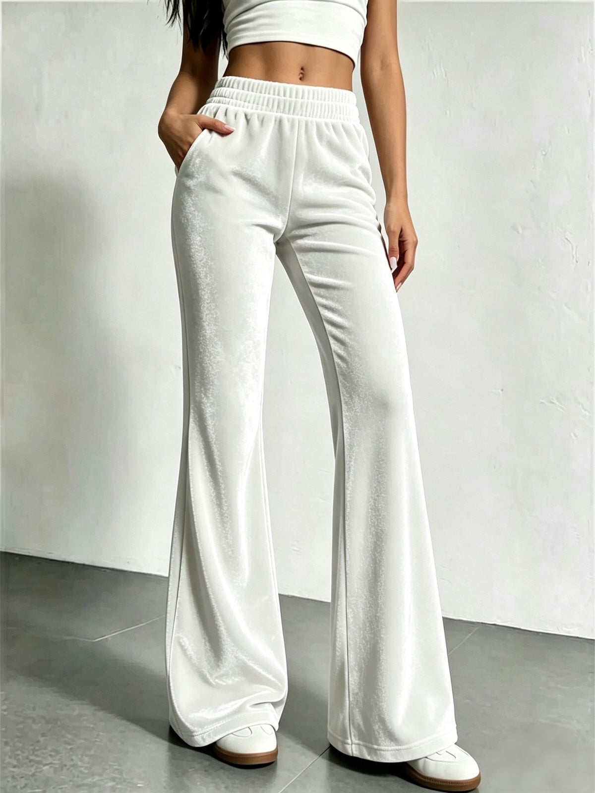 Pantalón deportivo casual elasticado para mujer - foto 6