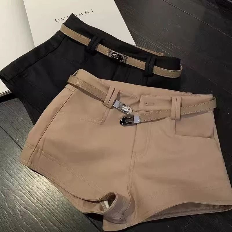Entallado Straight-leg Pantalón Shorts Hot Pantalón para Mujer - foto 8