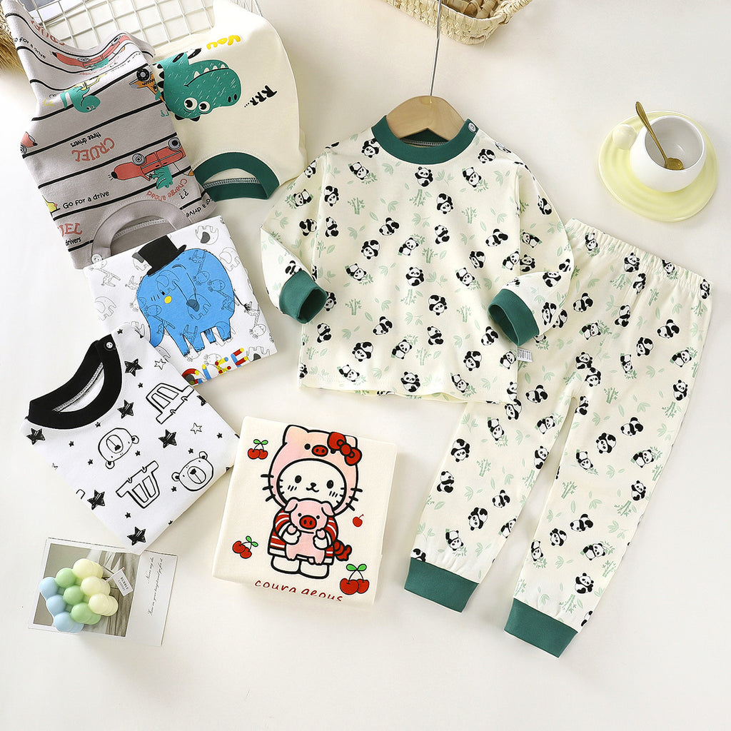 Niños Underwear Conjunto Pure Algodón Otoño Pantalón Niños Ropa - foto 7