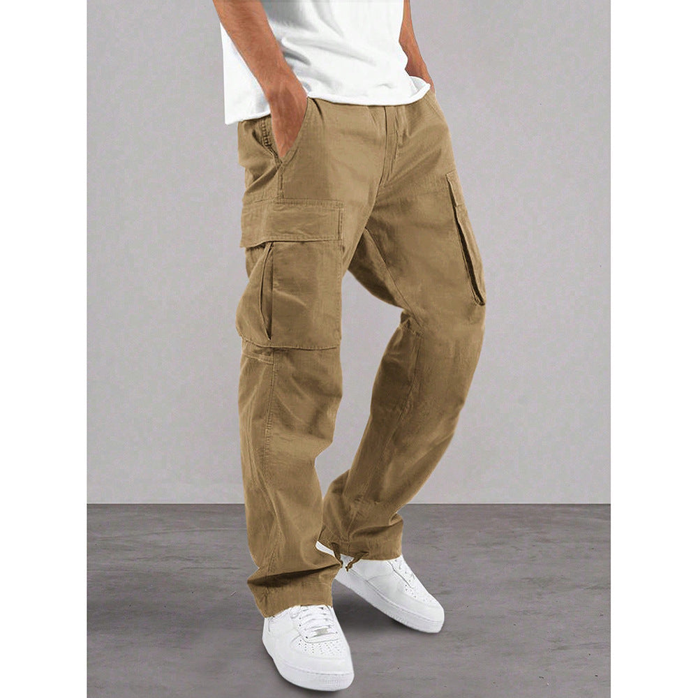 Hombre Outdoor-Estilo Versátil Secado Rápido Straight-leg Cargo Pantalón con Pockets - foto 7