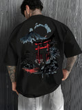 Suelto Algodón Ink Print T Camisa - foto 6