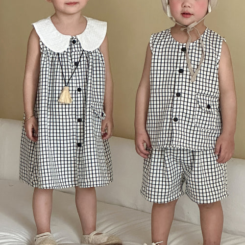Baby Niña' Chaleco Dresssister y Brother Matching Conjunto - foto 2