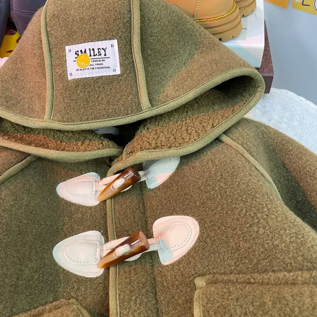 Invierno Forro Polar Manga Larga Hooded Peluche Abrigo - foto 4