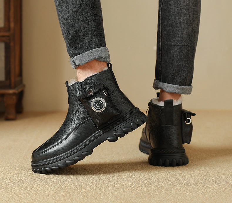 Hombre Invierno Térmico Charging Heated Botas Antideslizante y Impermeable para Snowy Conditions - foto 5