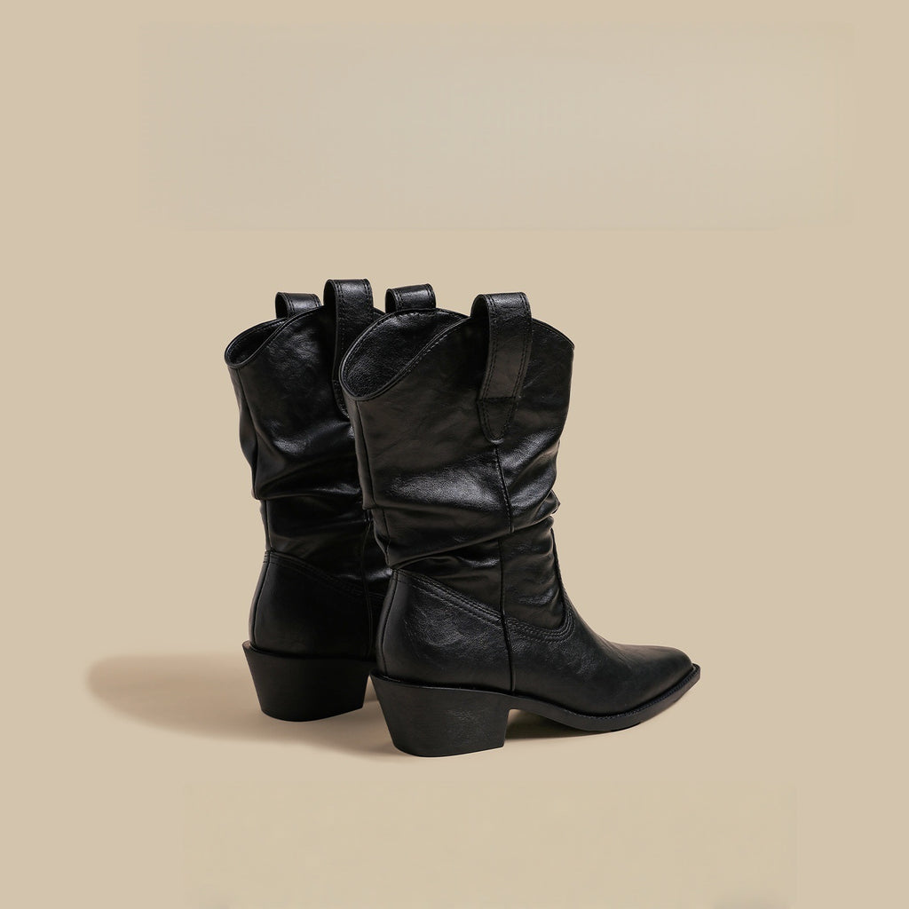 Botas media caña negras retro - foto 5
