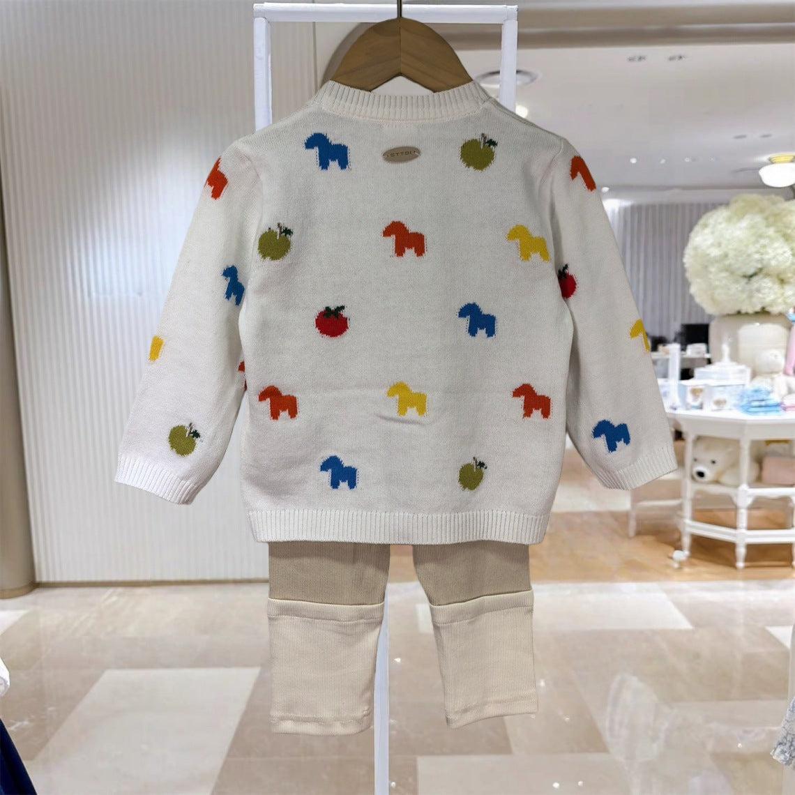 Nuevo Springautumn Colorful Pequeño Tejido Sweater para Baby Niña - foto 5