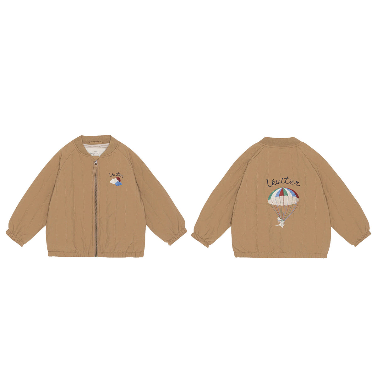 Parka acolchada cortaviento unisex