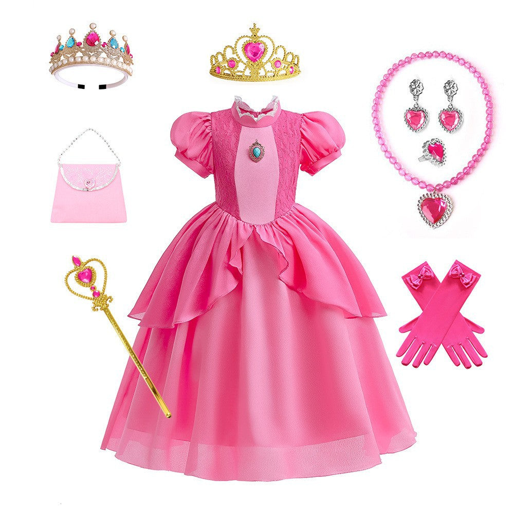 Niños's Peach Peach Falda Poliéster - foto 5