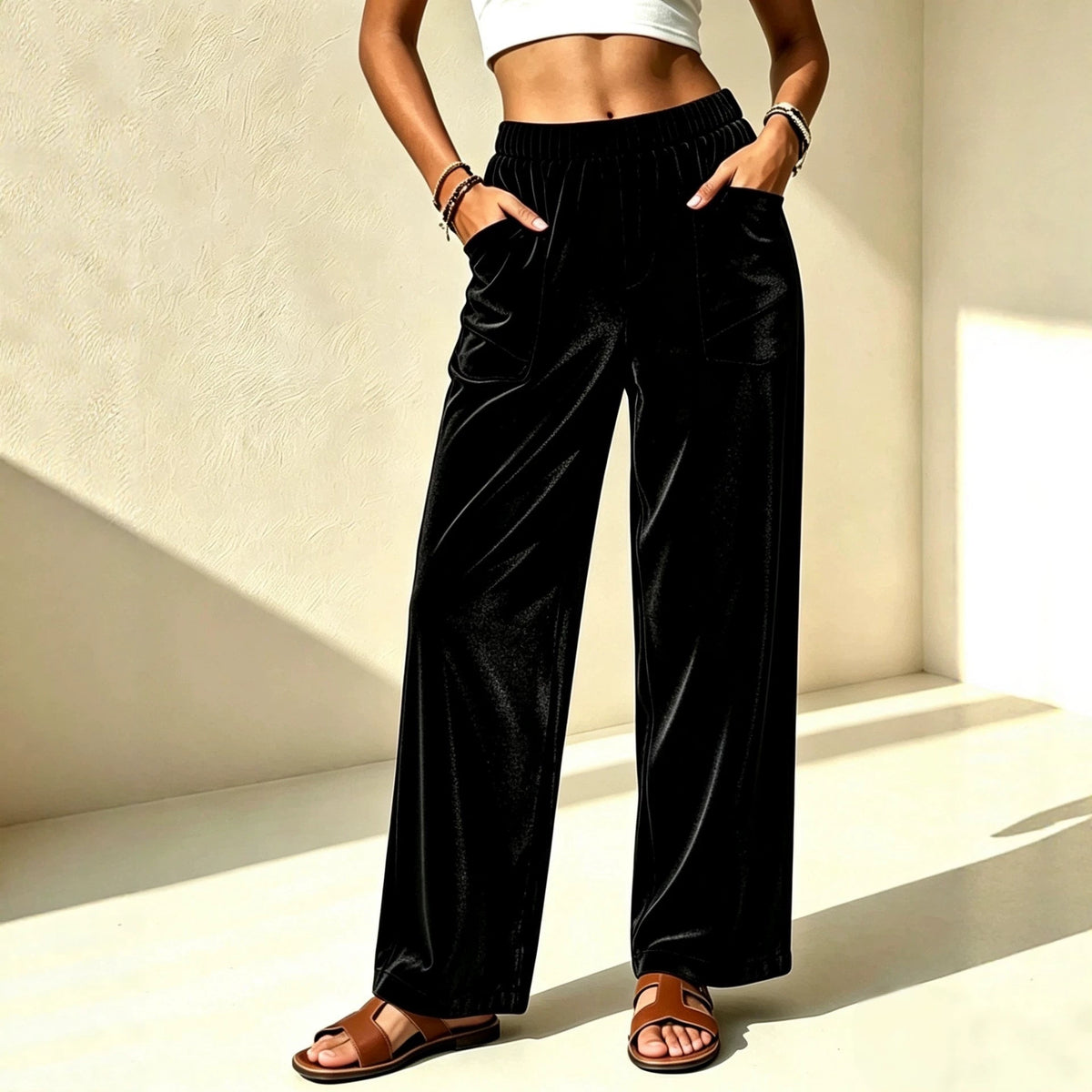 Pantalón ancho holgado con caída - foto 7
