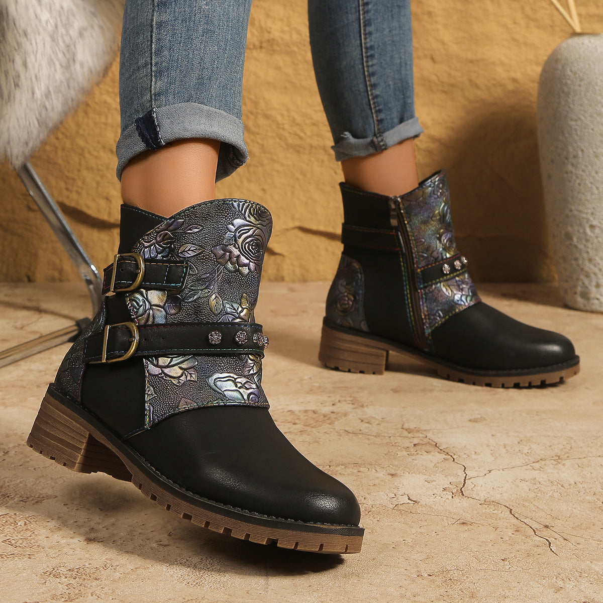 Botas texanas estampadas de mujer - foto 4