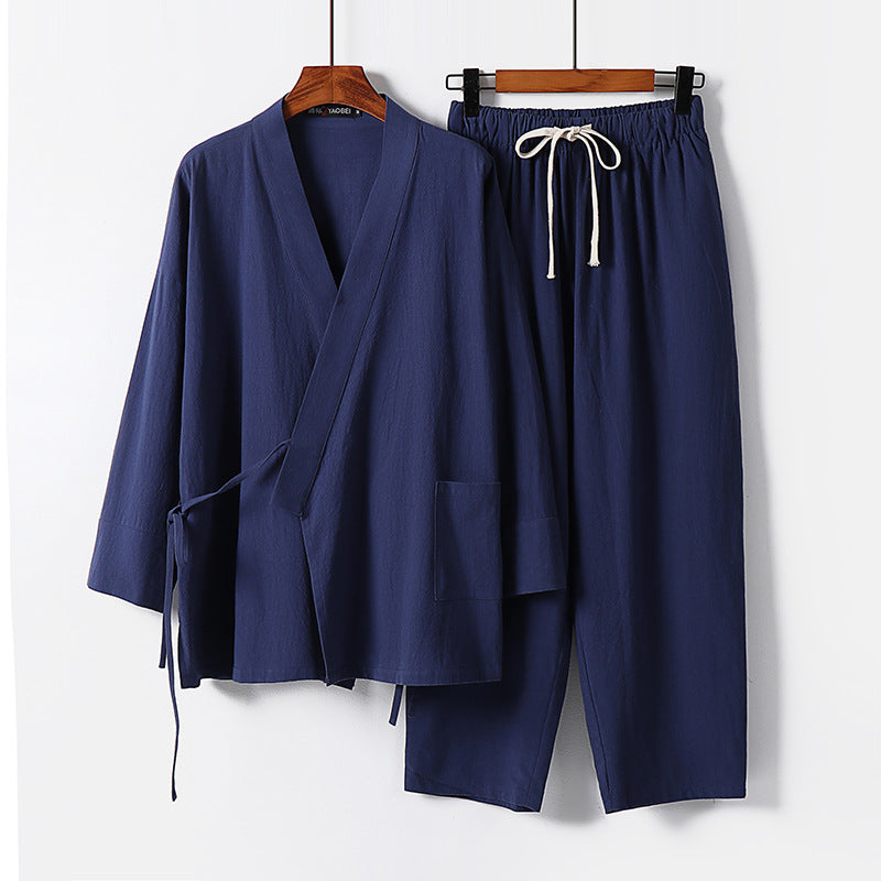 Conjunto de lino para hombre estilo chino - foto 4