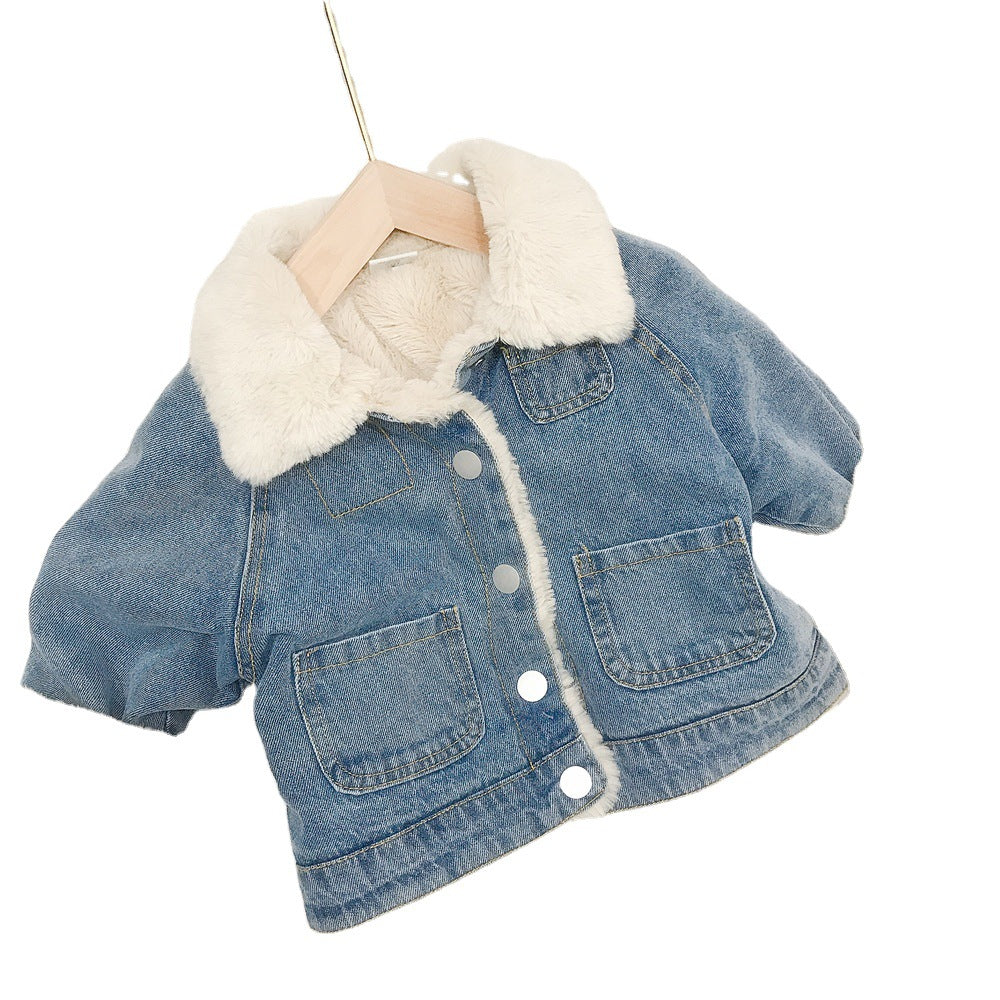 Niña' Coreano-Estilo Denim Chaqueta Baby Top - foto 2