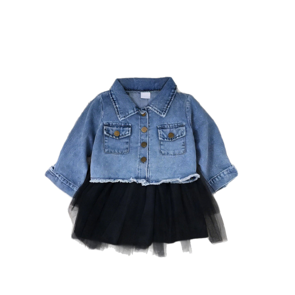 Malla Bubble Falda Niños's De Tendencia Abrigo Princesa Vestido - foto 2