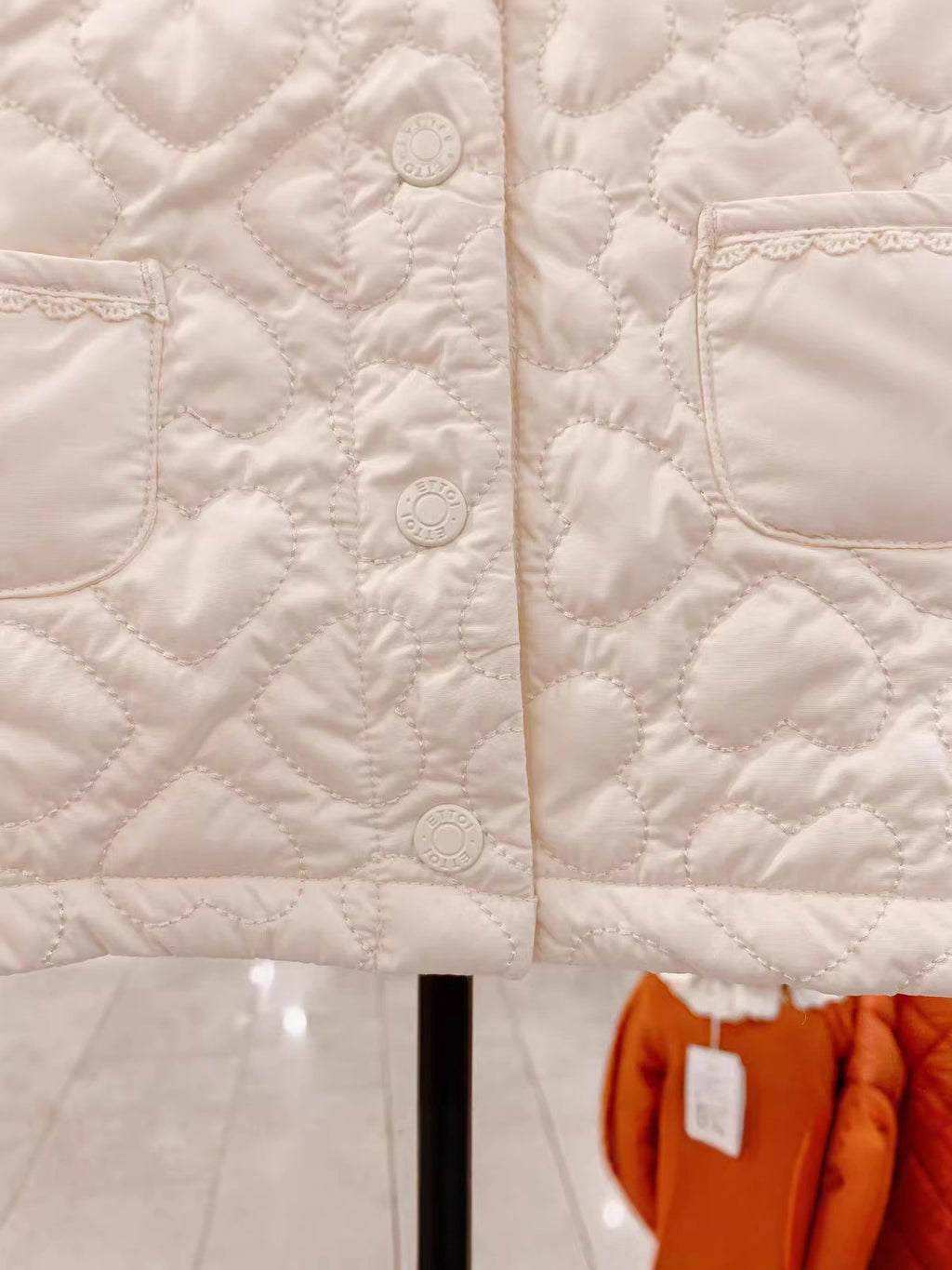 Spring Niña' Lace-trimmed Thin Quilted Chaqueta - foto 3