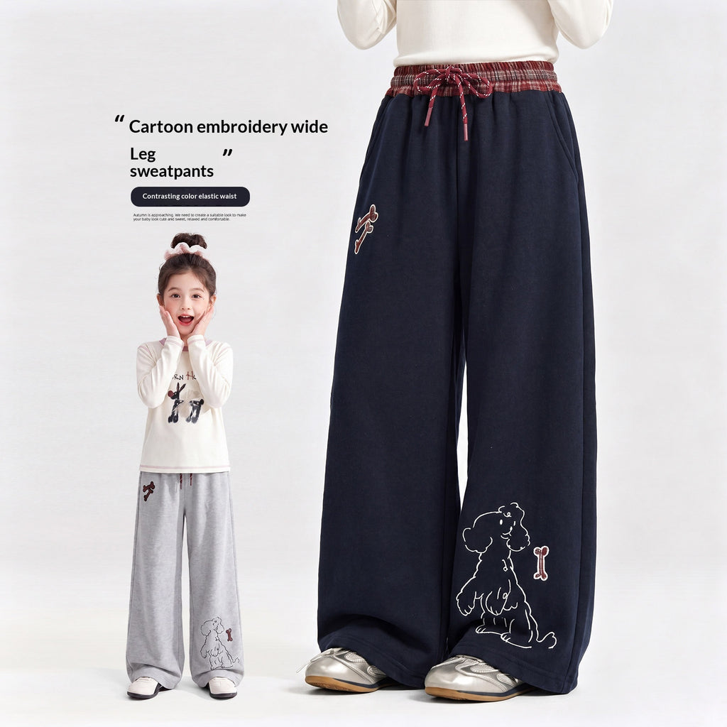Estilizado Niña' Casual Pantalón Otoño Sweatpants
