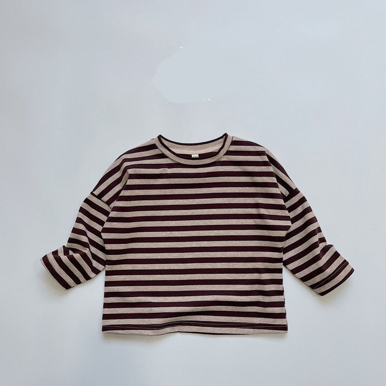 Classic Rayado Pure Algodón Manga Larga Camiseta para Niño - foto 3