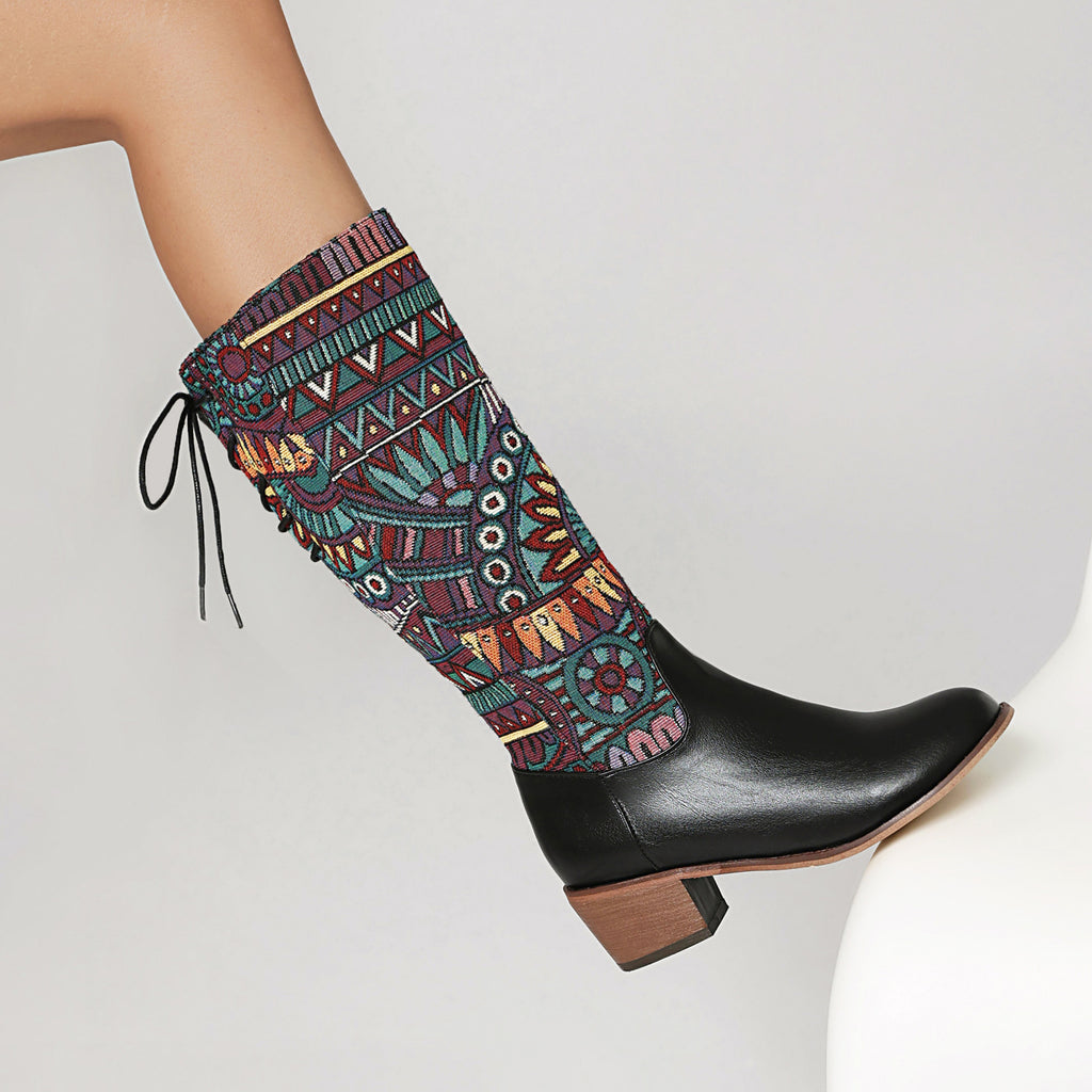 High-jacquard Ethnic-Estilo Ribbon, YunnanMyanmar-inspired Botas - foto 5