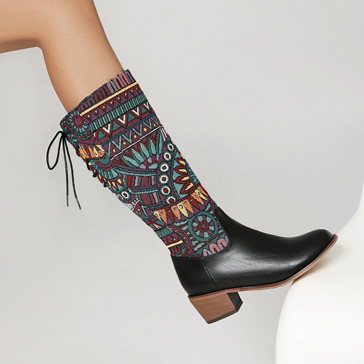 High-jacquard Ethnic-Estilo Ribbon, YunnanMyanmar-inspired Botas - foto 5