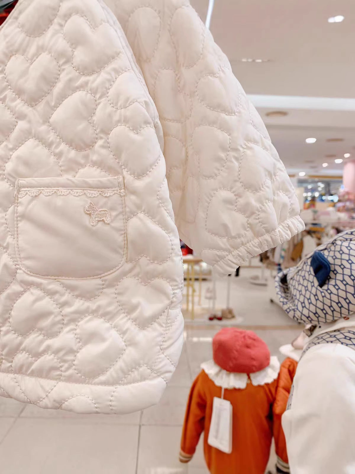 Spring Niña' Lace-trimmed Thin Quilted Chaqueta - foto 6