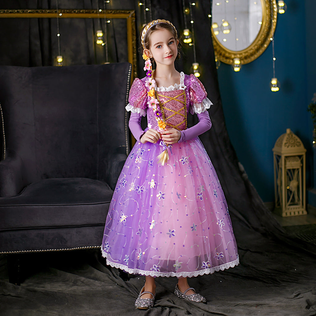 Niña Pequeña's Purple Tulle Vestido - foto 2