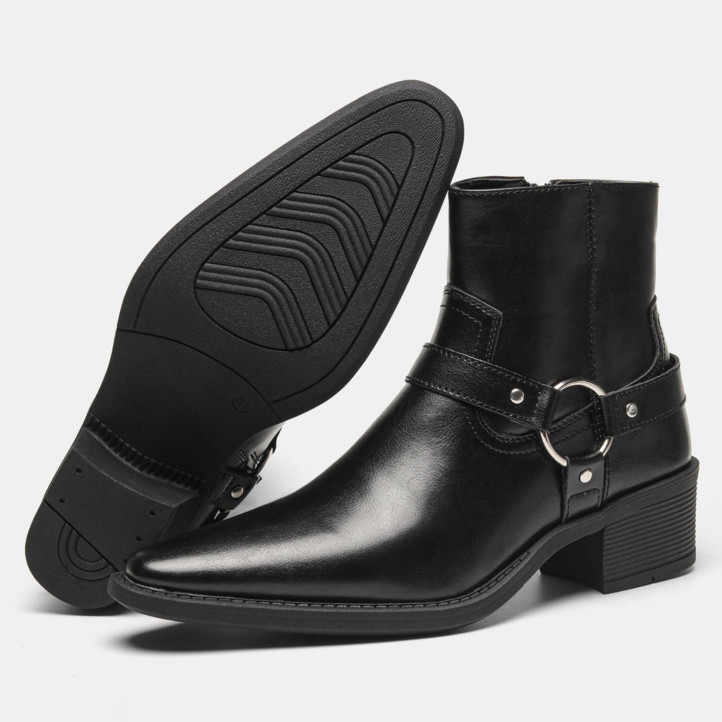 Hombre Buckle-up, Height-increasing High-heeled Botas - foto 4