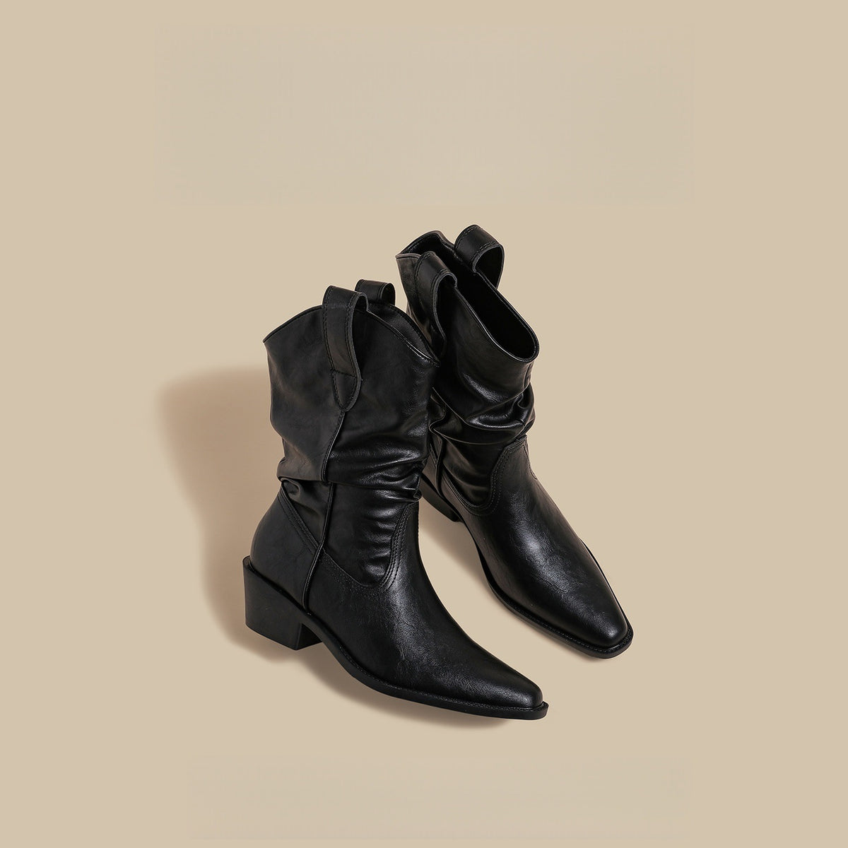Botas media caña negras retro - foto 7
