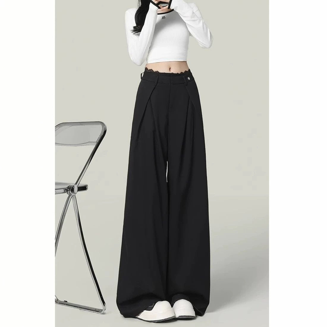 Suelto Draped Casual y Estilizado Pantalón - foto 4