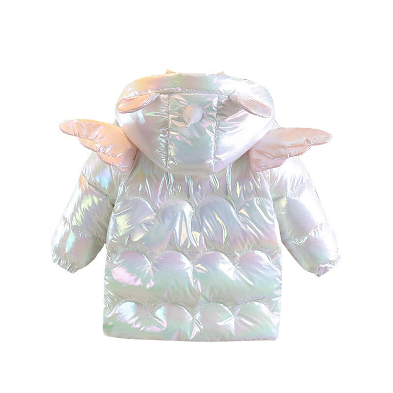 Niña' A la Moda Mid-length Down Chaqueta con Small Cap Sleeves