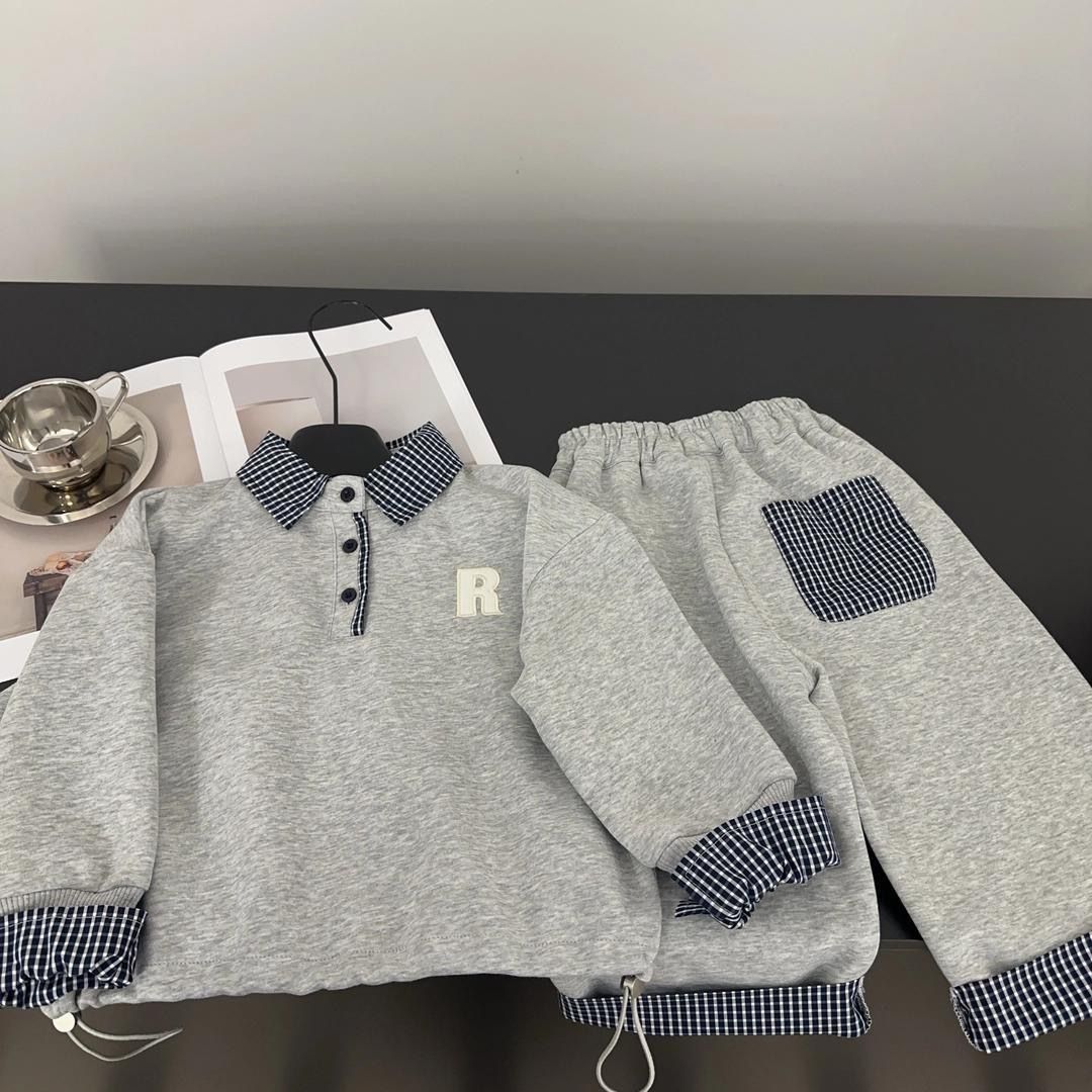 Coreano-Estilo Color Sólido Casual Ajuste Suelto Top y Pantalón Conjunto