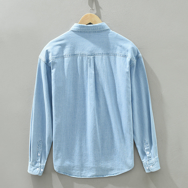 Hombre Algodón Denim Manga Larga Chaqueta - foto 3