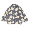Niña' Lambswool Cierre Casual Chaqueta