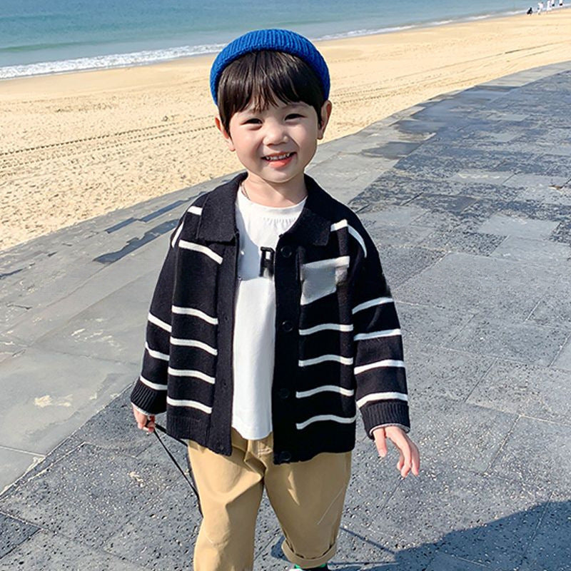 Estilizado Rayado Top y Chaqueta para Niño - foto 5