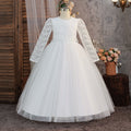 Manga Larga Bordado Largo Princesa-Estilo Puff Falda - foto 6