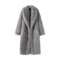 Mujer Mid-length Abrigo Traje-collar Overcoat Extra-thick - foto 7