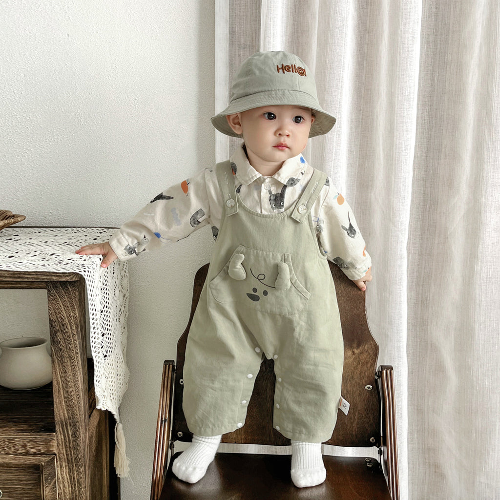 Conjunto jardinera de otoño para bebé niño - foto 5