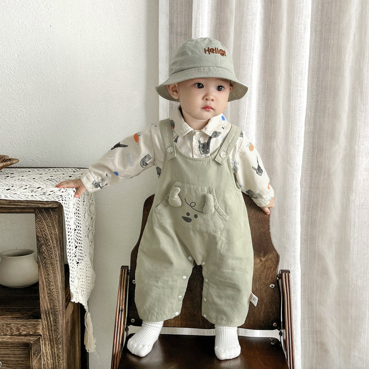 Conjunto jardinera de otoño para bebé niño - foto 5