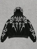 Hombre 3D-Estampado Deportivo Cierre Hoodie - foto 2