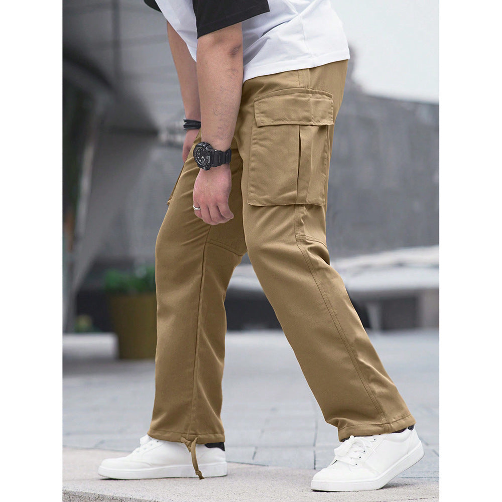 Hombre Outdoor-Estilo Versátil Secado Rápido Straight-leg Cargo Pantalón con Pockets - foto 2