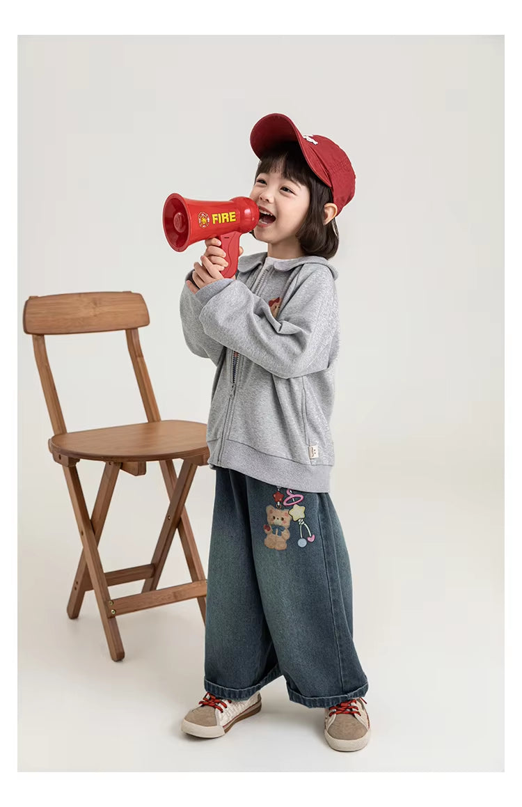 Casual Solapa Ajuste Suelto Abrigo para Niña - foto 8
