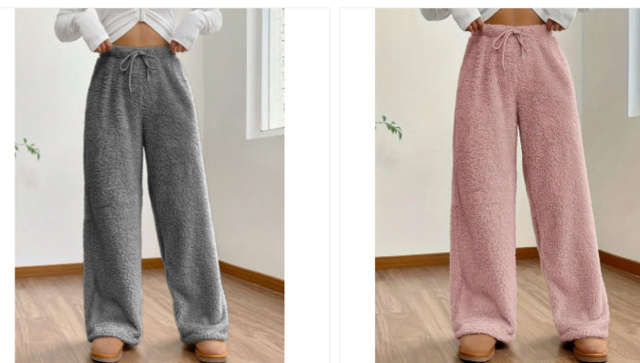 Pantalón polar holgado de mujer - foto 5