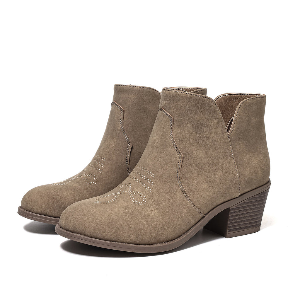 Retro-Estilo Export Bestseller Bordado Low-Top Botas - foto 4