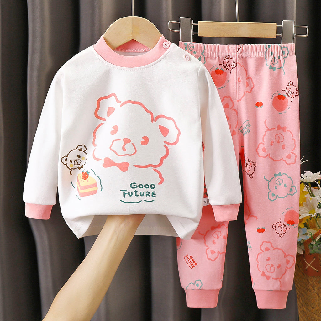 Niños Underwear Conjunto Pure Algodón Otoño Pantalón Niños Ropa