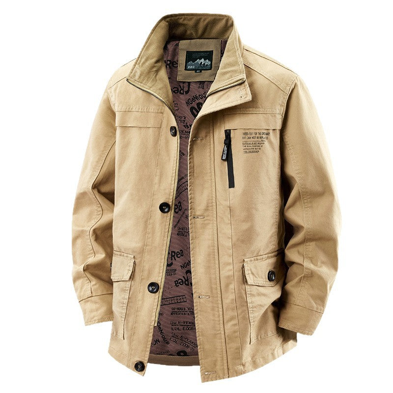 Hombre A la Moda Casual Algodón Chaqueta