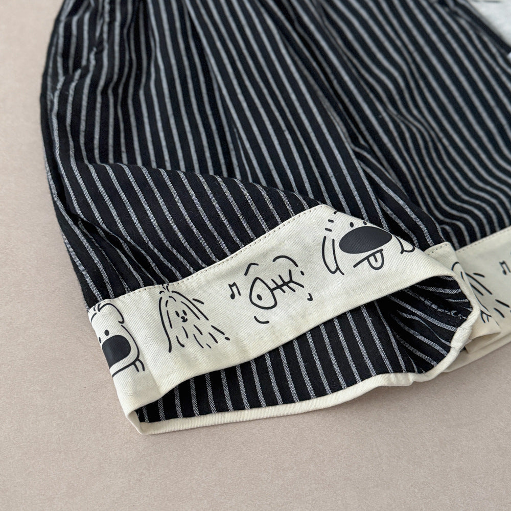 Conjunto de polera y pantalón corto con dibujos animados - foto 4