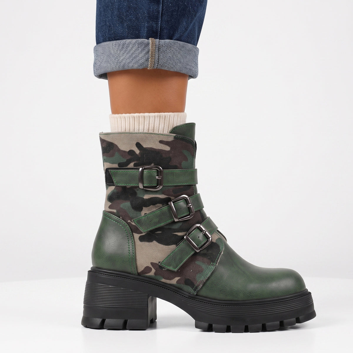 Mujer Con Cordones British-Estilo Botas Martin - foto 7