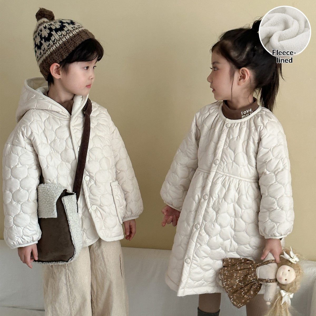 Forro Polar Algodón Chaqueta para Niño Otoño-Invierno Estilo - foto 4