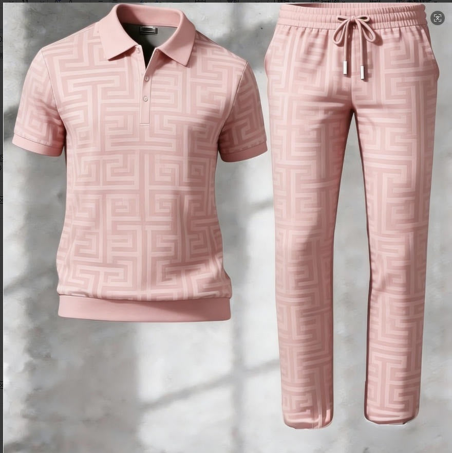 Conjunto de polera manga corta y pantalón para hombre estampado 3D - foto 3